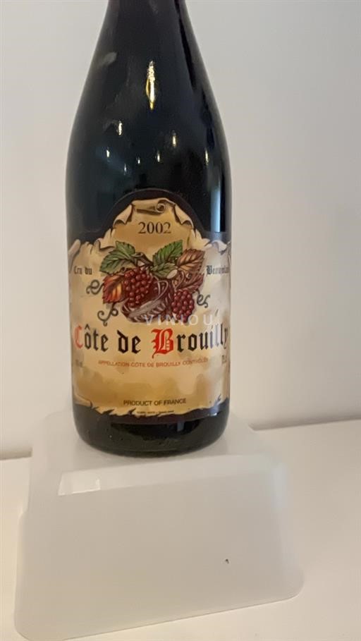 Beaujolais Côte-de-brouilly Brouilly 2002