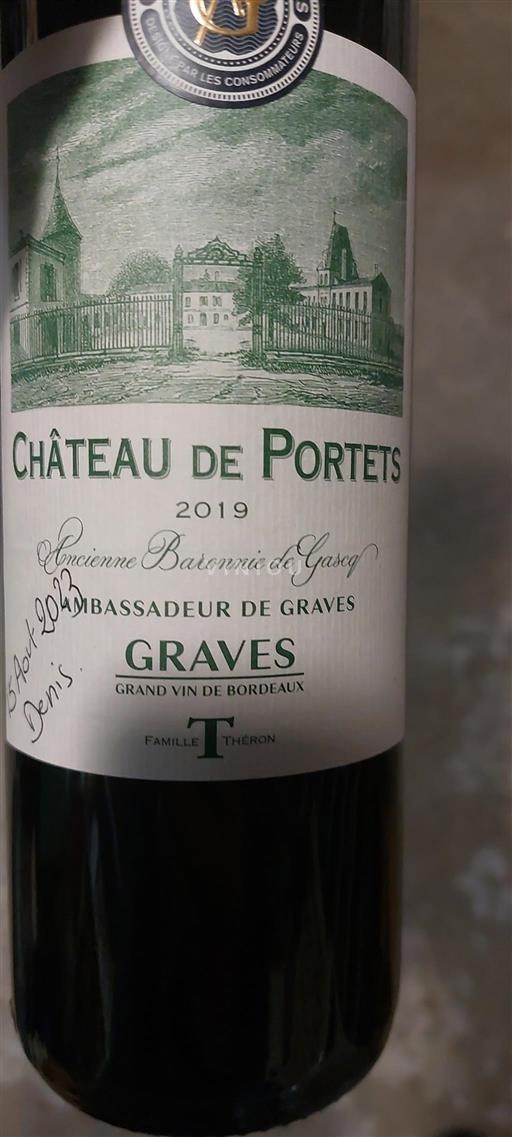 Bordeaux Graves Château Portets 2019