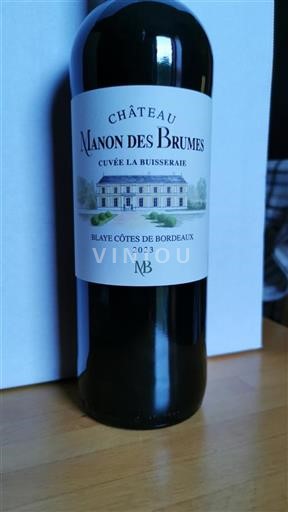 Burdeos Blaye-Côtes de Burdeos Château Manon des Brumes La Buisseraie 2023