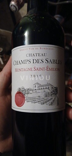 Бордо Монтань-Сент-Емільйон Château Champs des Sables 2019
