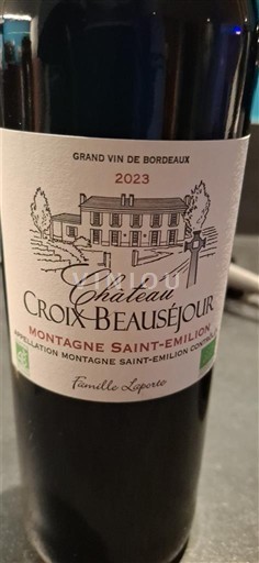 Bordeaux Montagne-saint-émilion Château Croix Beauséjour 2023