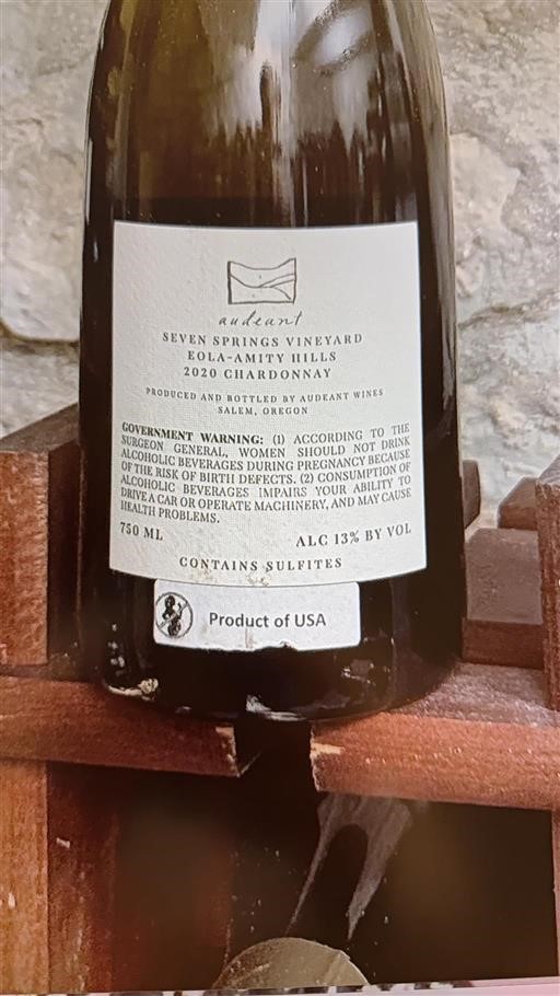 California AVAs Alexander Valley Audeant Seven springs vineyard 2020