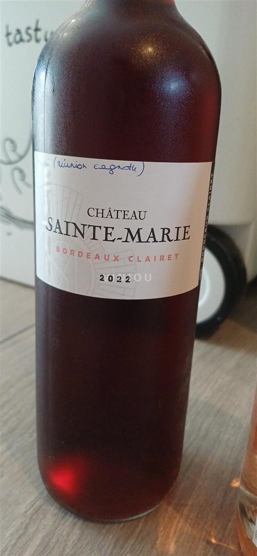 Bordeaux Bordeaux clairet Château Sainte-Marie 2022
