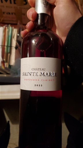 Bordeaux Bordeaux Clairet Château Sainte-Marie 2022