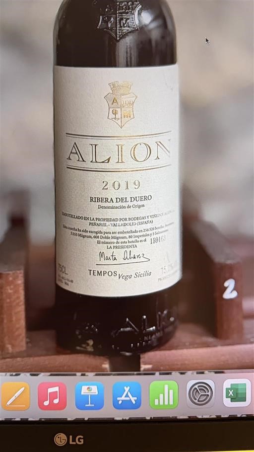 Castilien og León Ribera del Duero Vega Sicilia Alion 2019