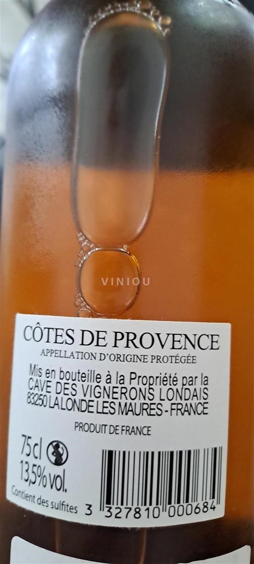 Provence Côtes-de-Provence Cave des Vignerons Londais Không niên vụ