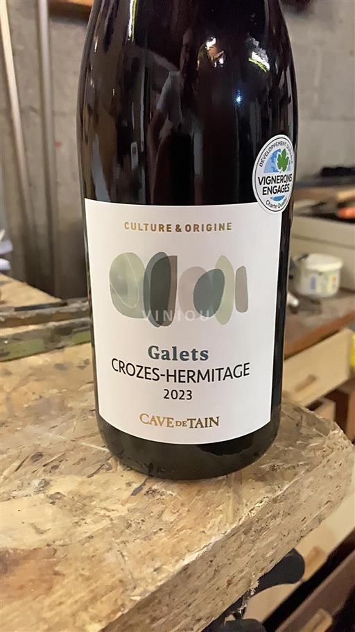 Rhônen laakso Crozes-Hermitage Cave de Tain Galets 2023