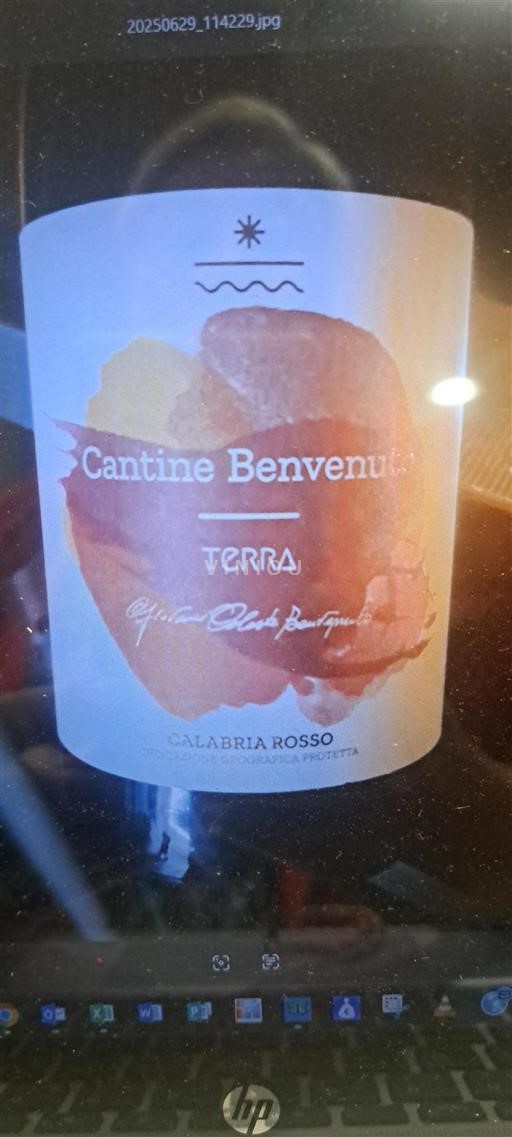 Calabria No especificado Cantine Benvenuto Terra 2020