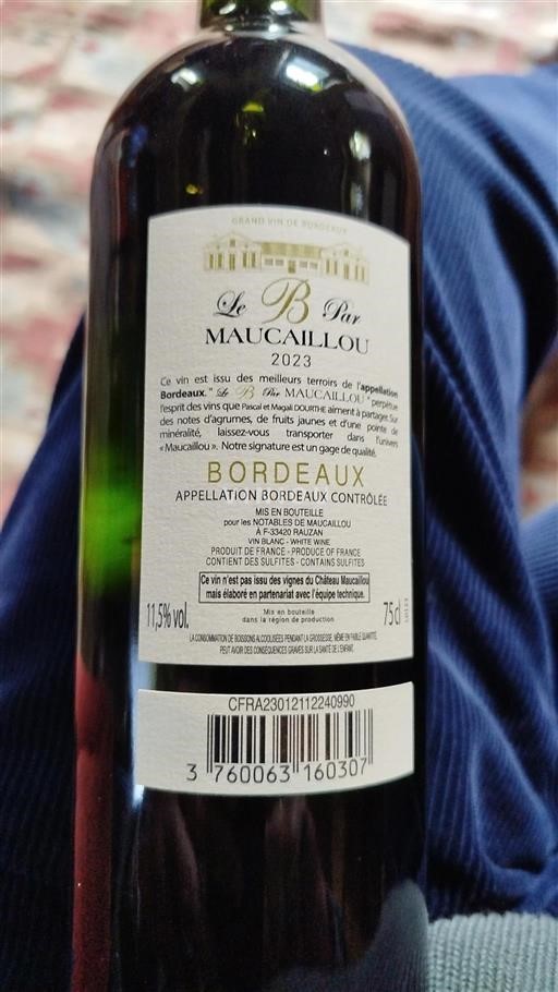 Bordeaux Maucaillou Le B par Maucaillou 2023