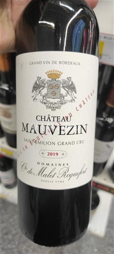 Bordeaux Saint-Émilion Grand Cru Grand Cru Château Mauvezin 2019