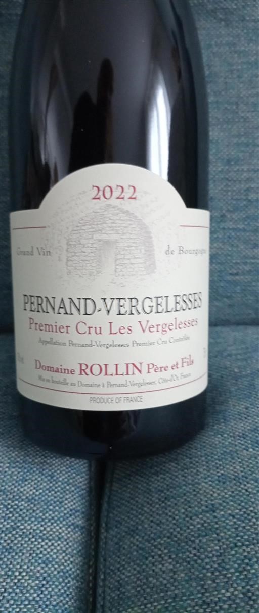 Burgund Pernand-Vergelesses Premier Cru Domaine ROLLIN Père et Fils Les Vergelesses 2022