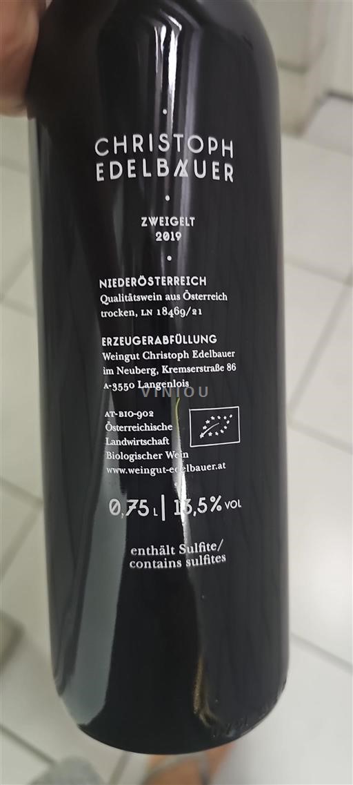 Neder-Oostenrijk Niet gespecificeerd Christoph Edelbauer Zweigelt 2019