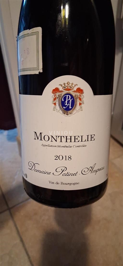 Burgundi Monthélie Domaine Potinet-Ampeau 2018