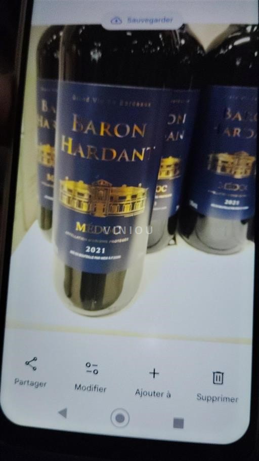Bordeaux Médoc Baron Hardant 2021