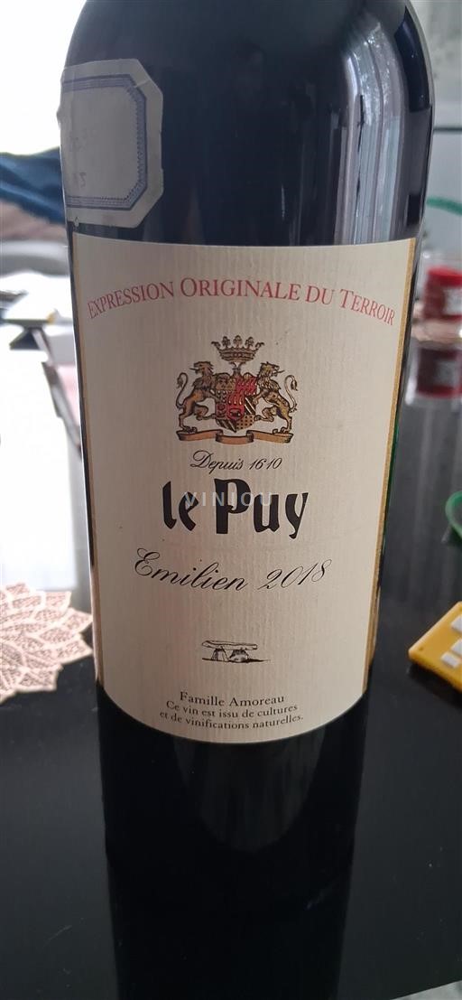 Bordeaux Côtes de Bordeaux Le Puy Emilien 2018