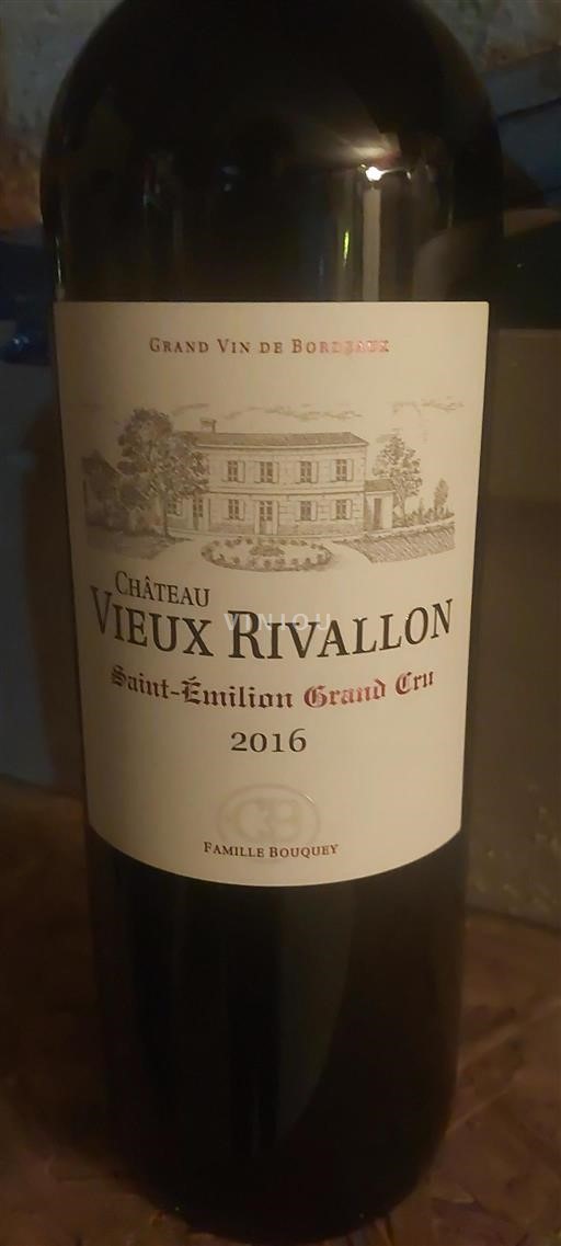 Bordeaux Saint-Émilion Grand Cru Château Vieux Rivallon 2016