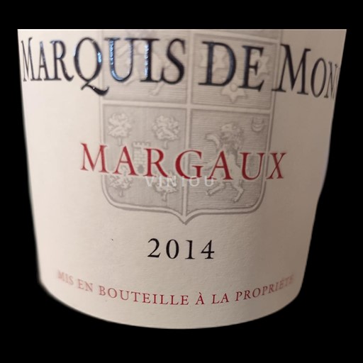 Bordeaux Margaux Château La Tour de Mons Marquis de Mons 2014