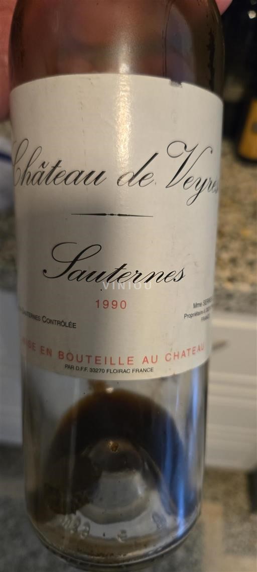 Bordeaux Sauternes Château Veyres 1990