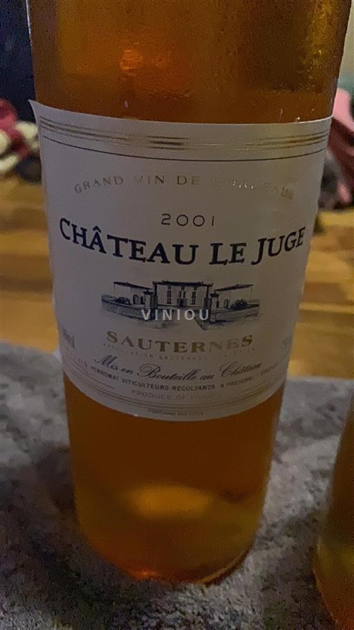Bordéus Sauternes Château Le Juge 2001
