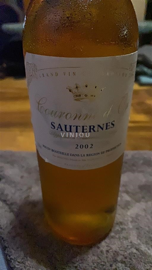 Bordeaux Sauternes Couronne Or 2002
