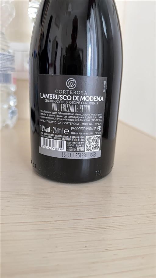 Emilia-Romaña Lambrusco Corterosa Sin añada