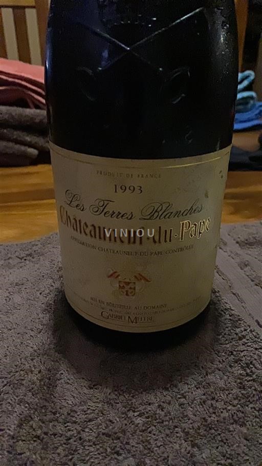 Rhône Valley Châteauneuf-du-Pape Gabriel Meffre Les Terres Blanches 1993