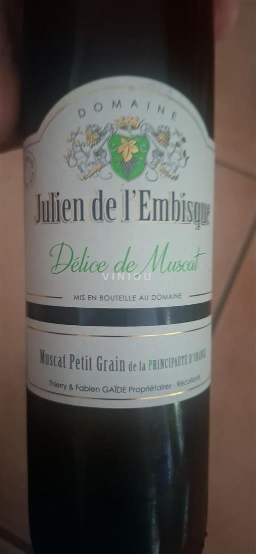 Languedoc Ikke specificeret Julien de l'Embisque Délice de Muscat 2024