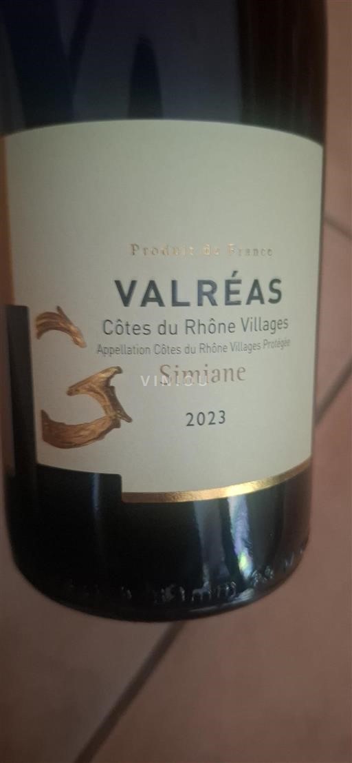 Rhône-dalen Côtes-du-Rhône-Villages Valréas Simiane 2023