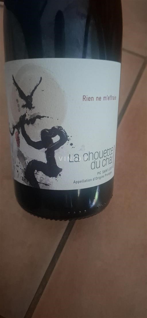 Languedoc Pic-saint-loup La chouette du Chai Rien ne m'effraie Icke årgångsbetecknad