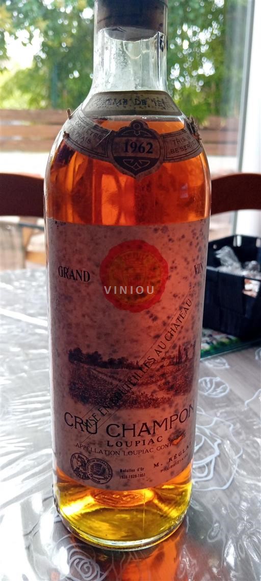 Bordeaux Loupiac Cru Champon 1962