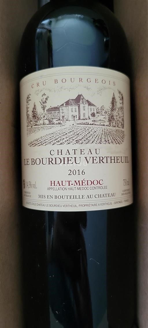 Bordeaux Haut-Médoc Château Le Bourdieu Vertheuil 2016
