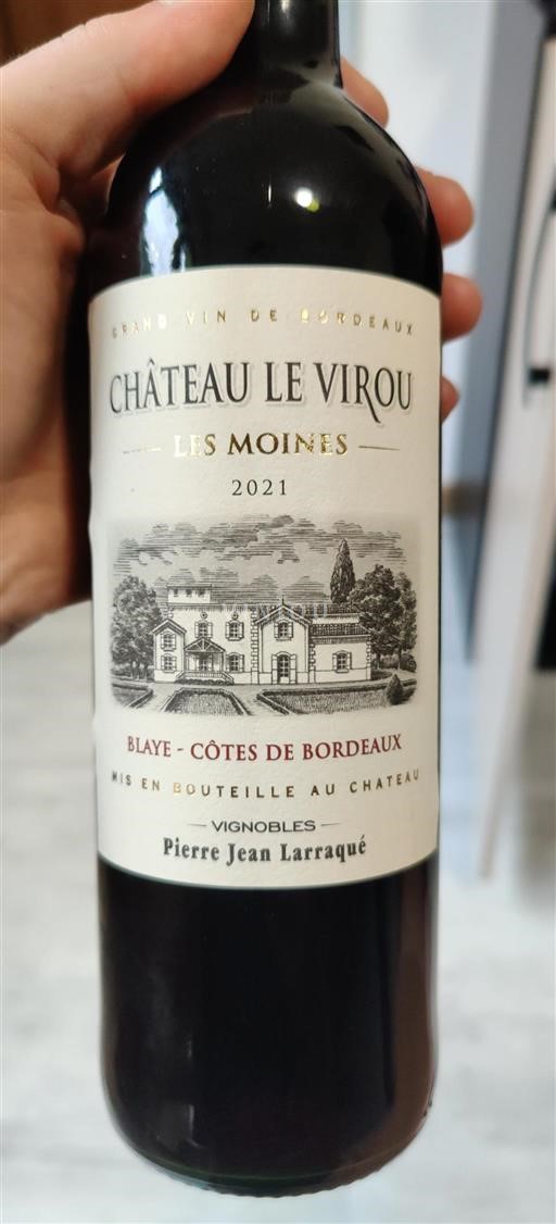 Bordeaux Blaye-Côtes-de-Bordeaux Château Le Virou Les Moines 2021