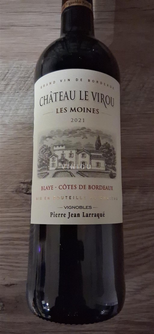 Bordeaux Blaye-Côtes-de-Bordeaux Château Le Virou Les Moines 2021