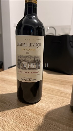Burdeos Blaye-Côtes de Burdeos Château Le Virou Les Moines 2021