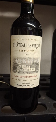 Bordeaux Blaye-côtes-de-bordeaux Château Le Virou Les Moines 2021