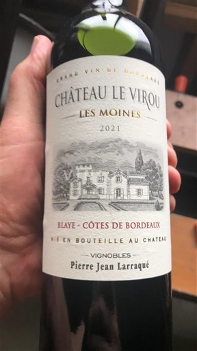 Bordeaux Blaye-Côtes-de-Bordeaux Château Le Virou Les Moines 2021