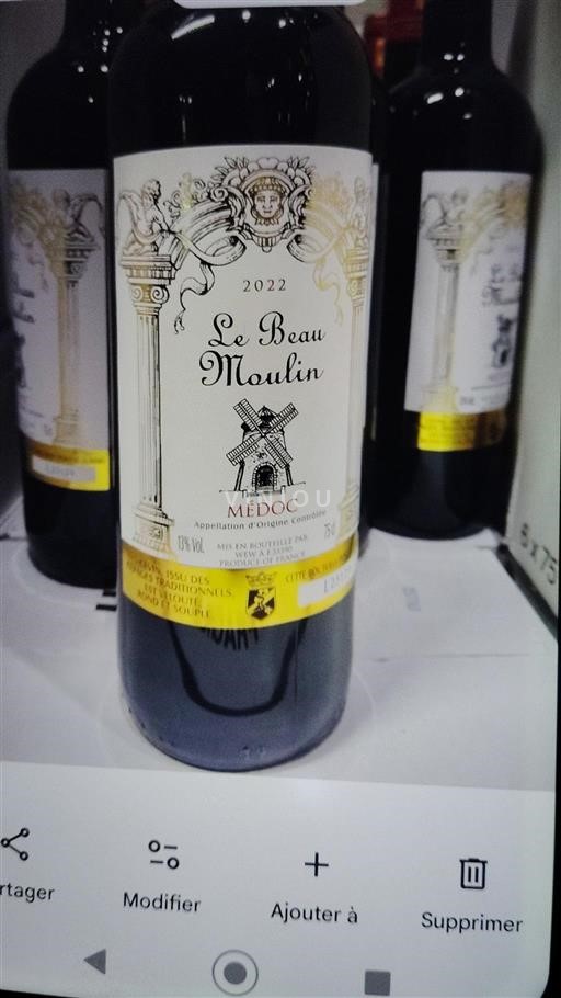 Bordeaux Médoc Le Beau Moulin 2022