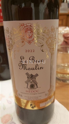 Bordeaux Médoc Le Beau Moulin 2022