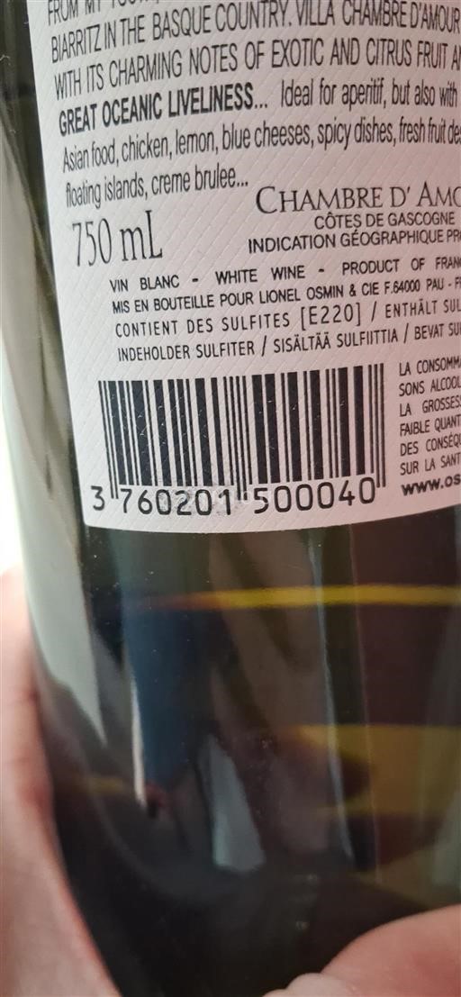 Zuidwest-Frankrijk Côtes de Gascogne Chambre Amour 2023
