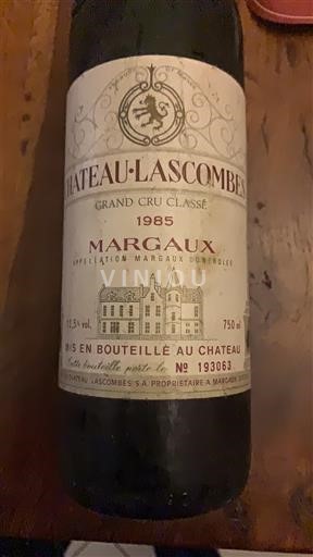 Bordeaux Margaux Grand Cru Château Lascombes 1985