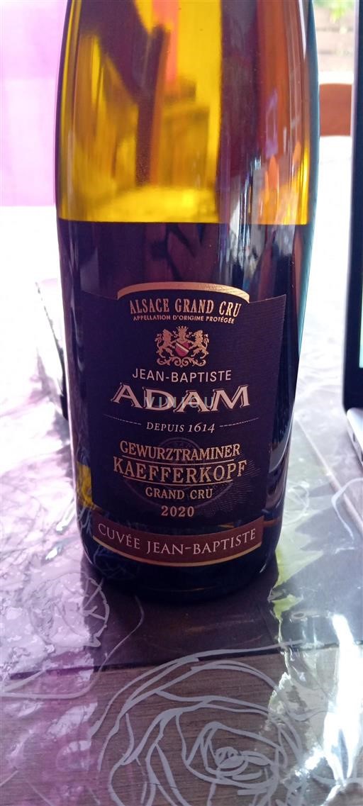 Alsace Không được chỉ định Grand Cru Jean-Baptiste Adam Jean-Baptiste 2020