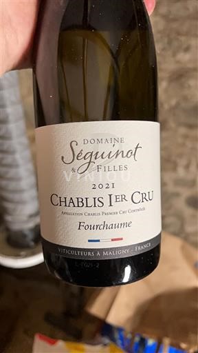 Burgundy Chablis Premier Cru Domaine Séguinot & Filles Fourchaume 2021