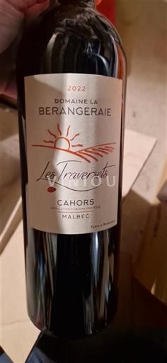 Sørvest Cahors Domaine La Bérangeraie Les Traversets 2022
