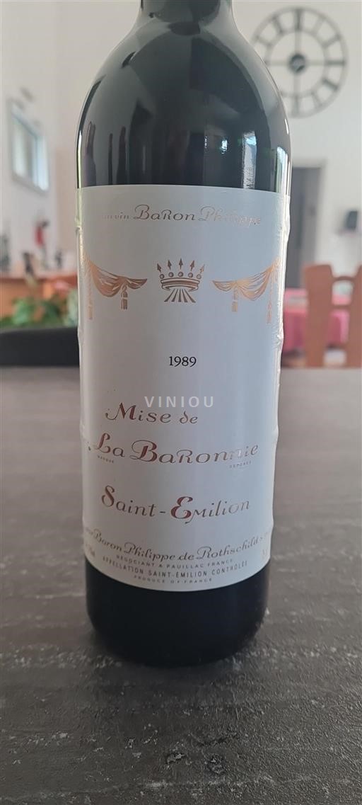 Burdeos Saint-Émilion Baron Philippe de Rothschild La Baronnie 1989