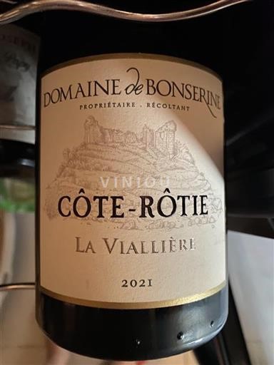 Rhônen laakso Côte-rôtie Domaine Bonserine La Viallière 2021