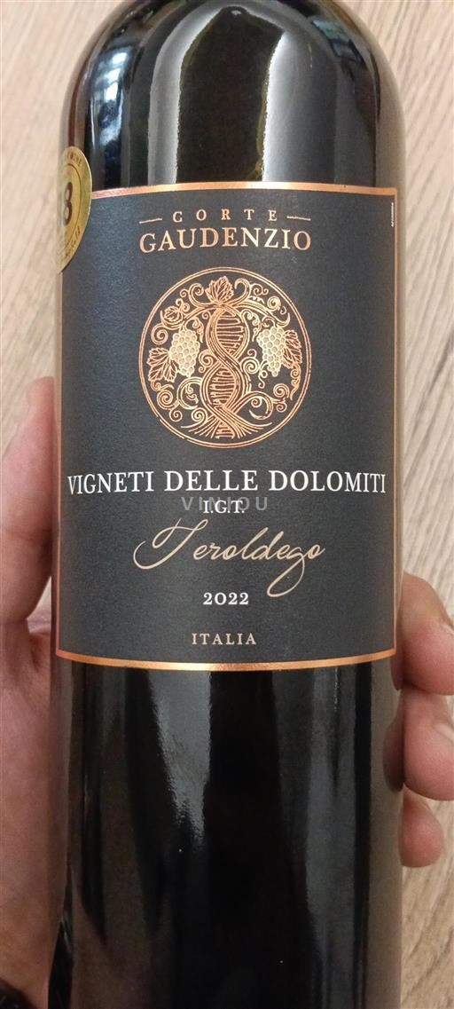 Trentino-Alto Adigio Vigneti delle Dolomiti Corte Gaudenzio Teroldego 2022