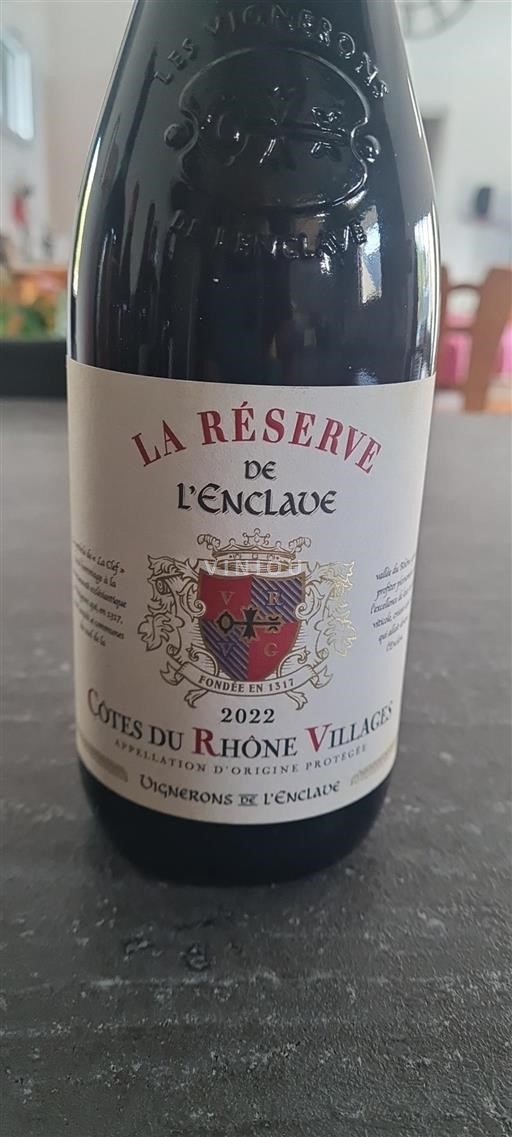 Valle del Rodano Côtes-du-rhône-villages Les Vignerons de l'Enclave La Réserve de l'Enclave 2022