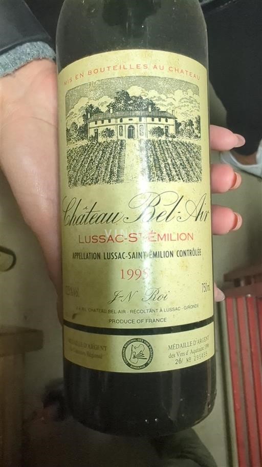 Bordeaux Lussac-saint-émilion Château Bel-Air 1995