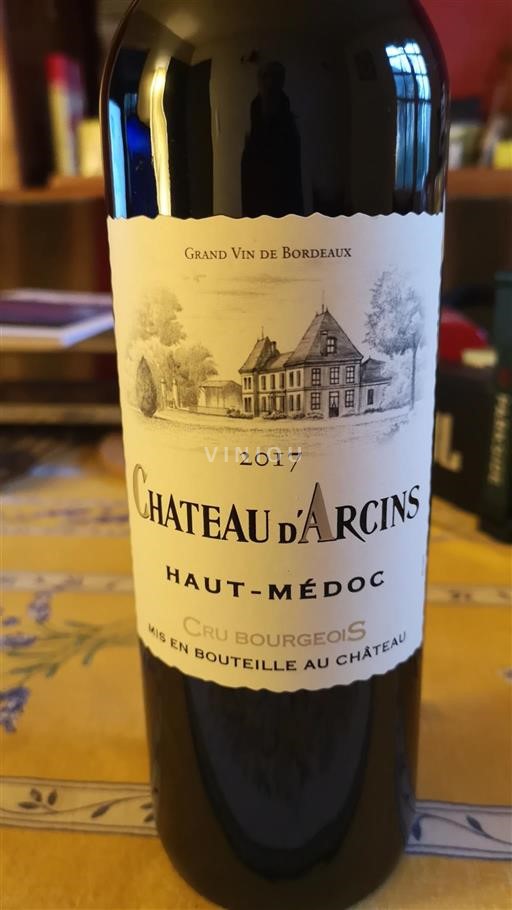 Bordeaux Haut-Médoc Cru Bourgeois Château D’Arcins 2017