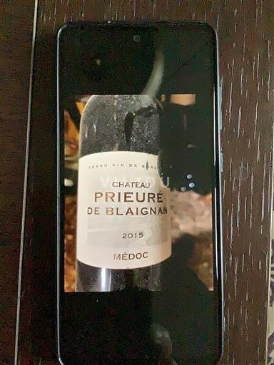 Bordeaux Médoc Château Prieure de Blaignan 2015